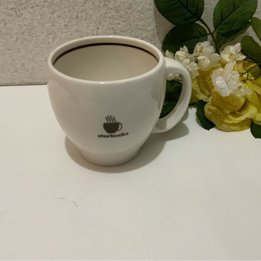 Starbucks Abbey Mug 2004 Brown Coffee Tea Mug Minimalist